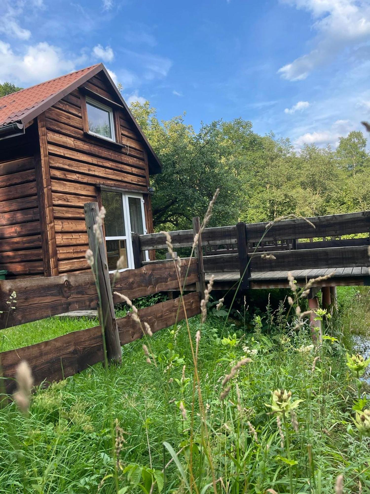 Pod Dobrym Adresem- Domek Nad Stawem Cisna Exterior foto